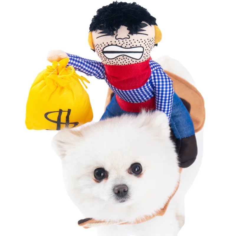 Halloween Dagger Pet Costume - Funny Knife-Holding Dog & Cat Standing Dress for Festival Dress-Up Econic Blanks