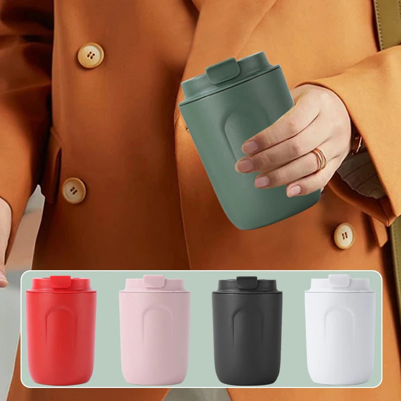Mini Thermos Bottle Coffee Mug Stainless Steel Cup Thermal Leakproof Vacuum Flask Double Wall Tumbler Insulated Travle Drinkware Quick Pick Grocers