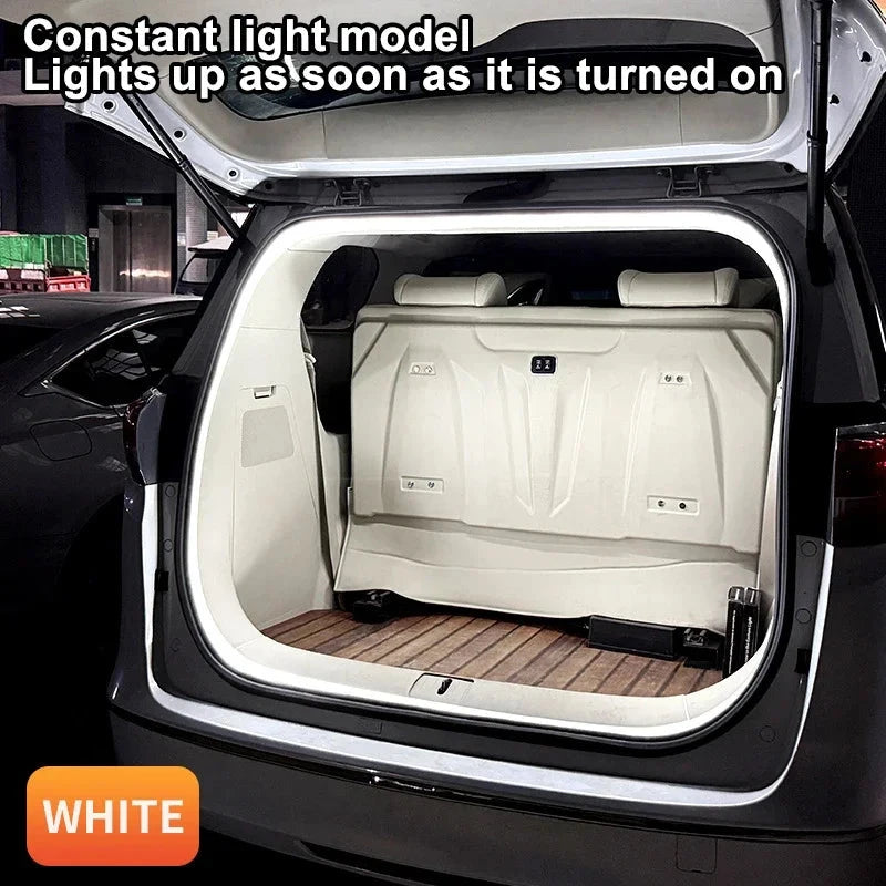 LED Car Trunk Light Strip – Automatic Sensor Ambient Light Bar, Waterproof Hidden Installation, Auto Interior Decor Accessory Econic Blanks