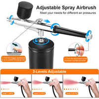Airbrush Nail with Compressor Portable Air Brush with Compressor For Nails Art Cake Painting Craft Airbrush Nail Art Compressor Econic Blanks