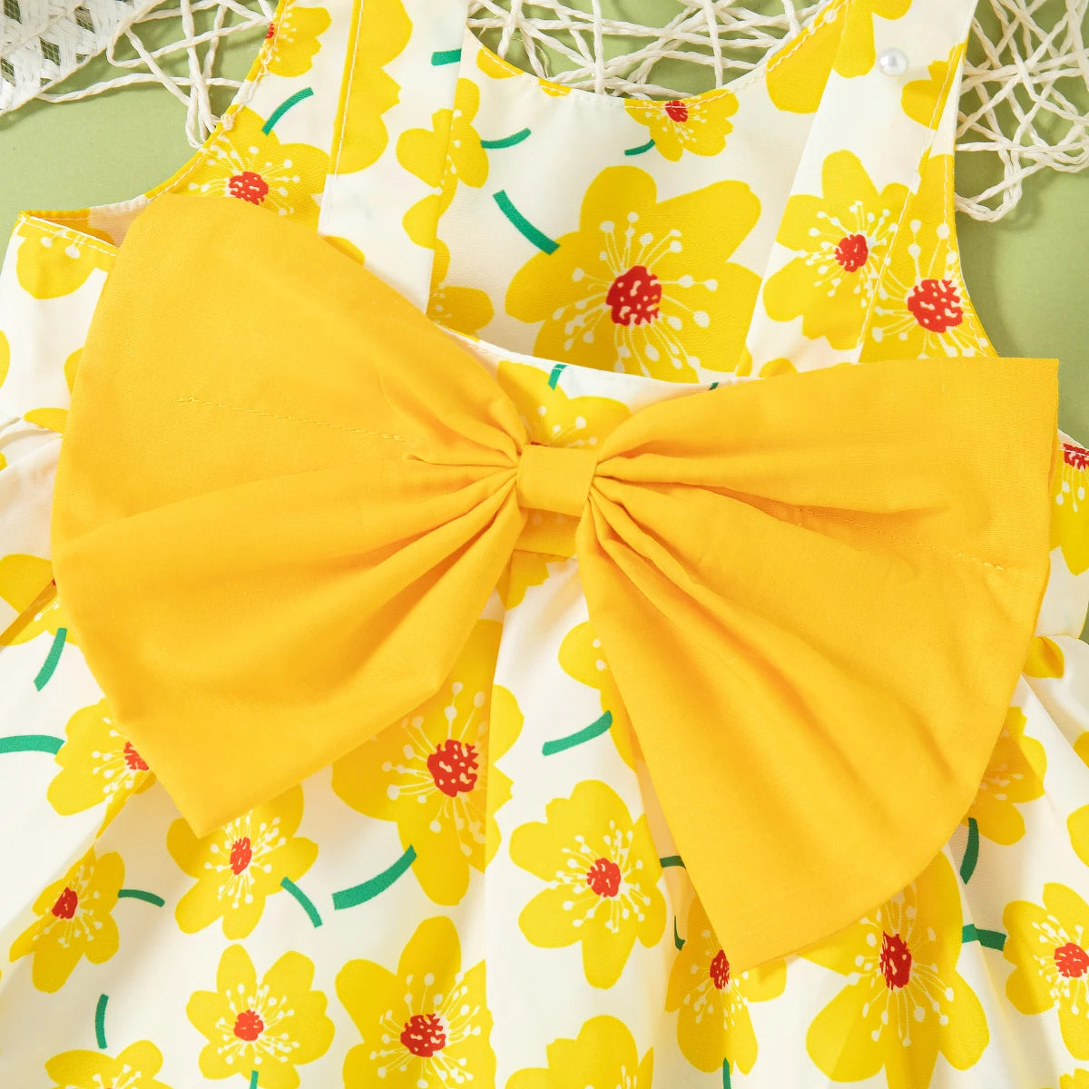 (0-2 Year Old Baby Girl Floral Dress) Summer New Sweet Bow Children'S Sleeveless Clothes With Free Hat For Beach Party Quick Pick Grocers