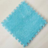 10Pcs 30*30CM Creative Plush Puzzle Foam Floor Mat Puzzle Carpet Warm Playmat Interlocking Exercise Tiles Fluffy Area Rugs Quick Pick Grocers