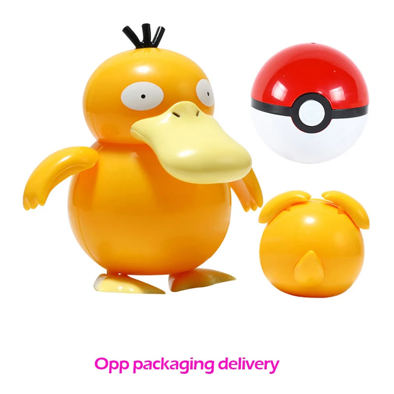 Figure Pokemon Pokeball transform Pikachu Charizard Venusaur Blastoise Mewtwo Gyarados Solgaleo Lunala Eevee poke ball toy gift Quick Pick Grocers