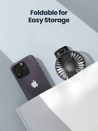 TOPK Portable Mini Fan,2400mAh USB Rechargeable Hand Neck Fan 3in1 Personal Electric Fan Standing Fans for Room Camping Foldable Quick Pick Grocers