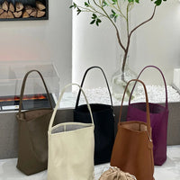 MENDY Bucket Bag Large Women's Bag Tote Bag Shoulder Bag Luxury Designer Genuine Leather Handbag Japanese Popular Bag Soft Row Quick Pick Grocers
