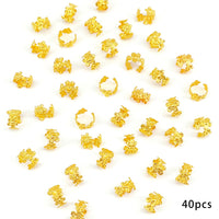 40Pcs Vine Leaf Shaped Alloy Hair Braid Ring Vintage Hair Pin For Dreadlock Women Girls summer Hair Accessories Loc Hair Jewelry Quick Pick Grocers