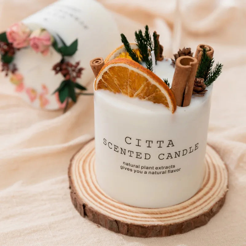 10cm Soy Wax Scented Candle Romantic Pillar Candle Home Fragrance Decor Wedding Holiday Gift Body Relax Stress Relief Candles Econic Blanks