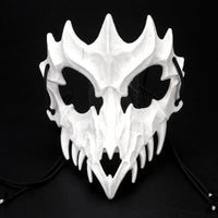 Halloween Mask Half-face Mask Cos Dragon God Fierce Tiger Night Fork Tengu Man Wolf Mask Performance Skull Masks Econic Blanks