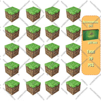 Magnetic Building Blocks Mine World Magnet Cube Set for Boy Girl Kid Age 3+ DIY Model Children Stem STEM Sensory Toy Gift Econic Blanks