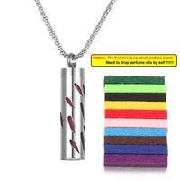 Long Strip Stainless Steel Aromatherapy Necklace Perfume Diffuser Essential Oil Diffuser Pendant Necklace Jewelry Accessories Econic Blanks