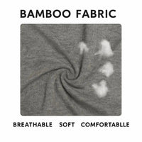 2 Packs Bamboo Fiber Round Neck T-shirts Short Sleeve Classic Tees Sweat-absorbent Gym Man Undershirt Solid Color Tee Black New Quick Pick Grocers