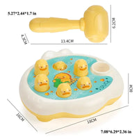 Duck/Frog/Pig Baby Toy Montessori Learning Game Educational Puzzle Gift for 12 24 Months Toddler Boy/Girl with Hammer Econic Blanks
