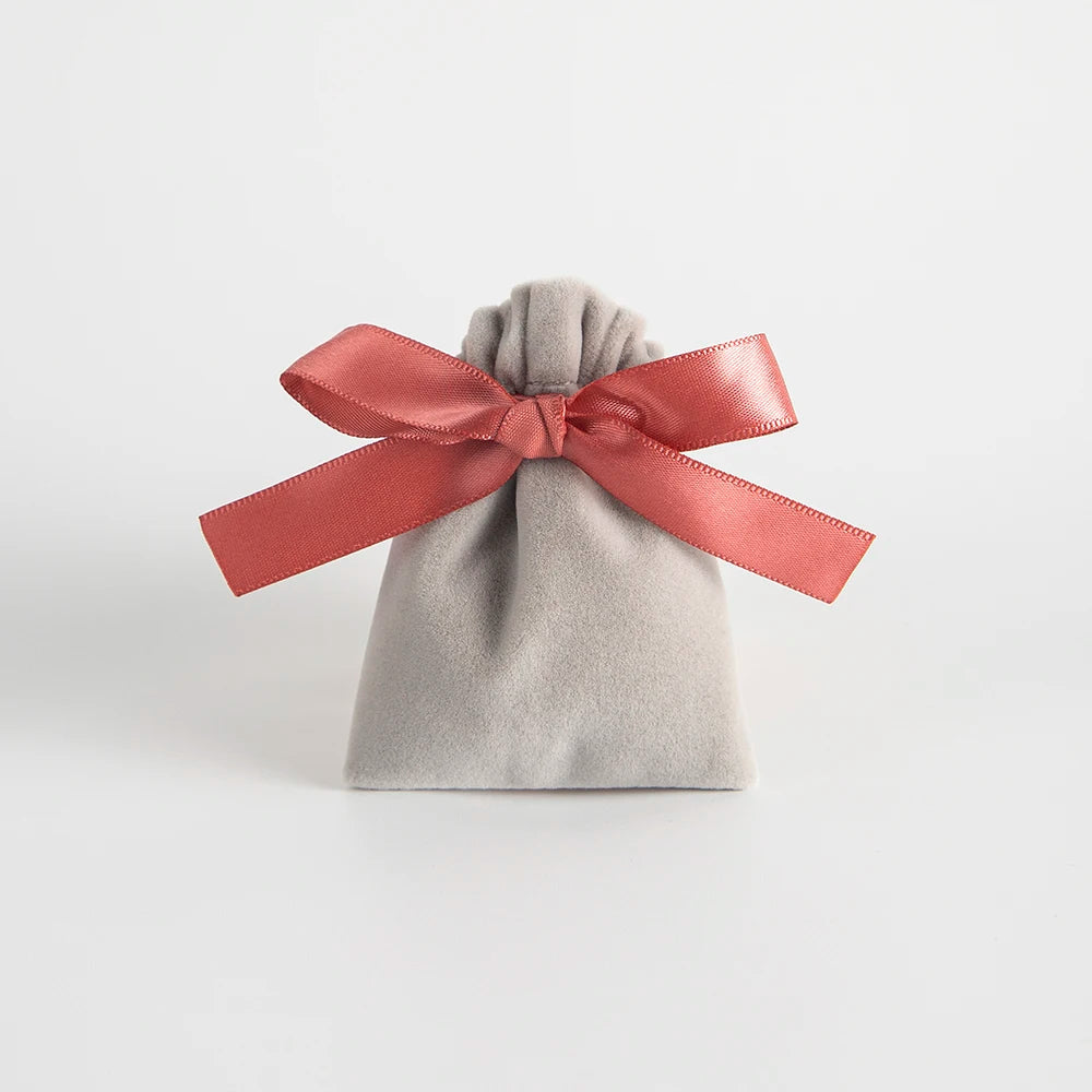 10pcs Green Jewelry Velvet Bag Ribbon Bowknot Pouches Gift Display Packing Storage Wedding Favors Travel Candy Drawstring Pocket Purest Peak