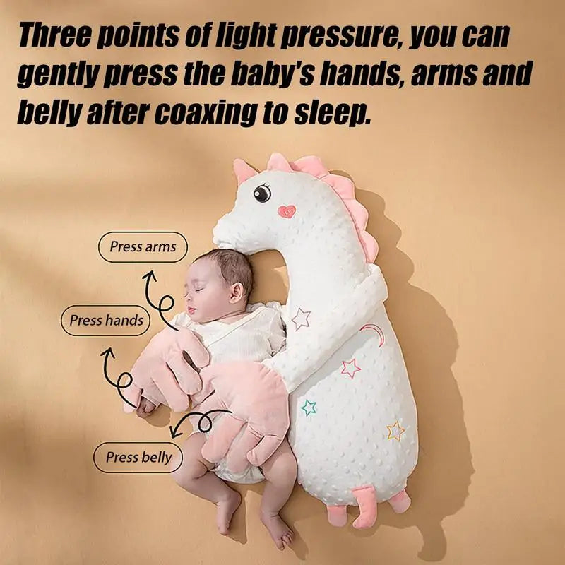 Baby Soothing Palm Automatic Palm Patting Stuffed Animal Sleep Soothers Adjustable Speed Remote Control Sleeping Buddy for Baby Purest Peak