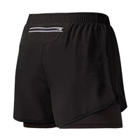 Men's Running Shorts Quick-drying Fitness Black Double Layer Shorts Men New Sport Workout Training Bodybuilding Short Pants Econic Blanks
