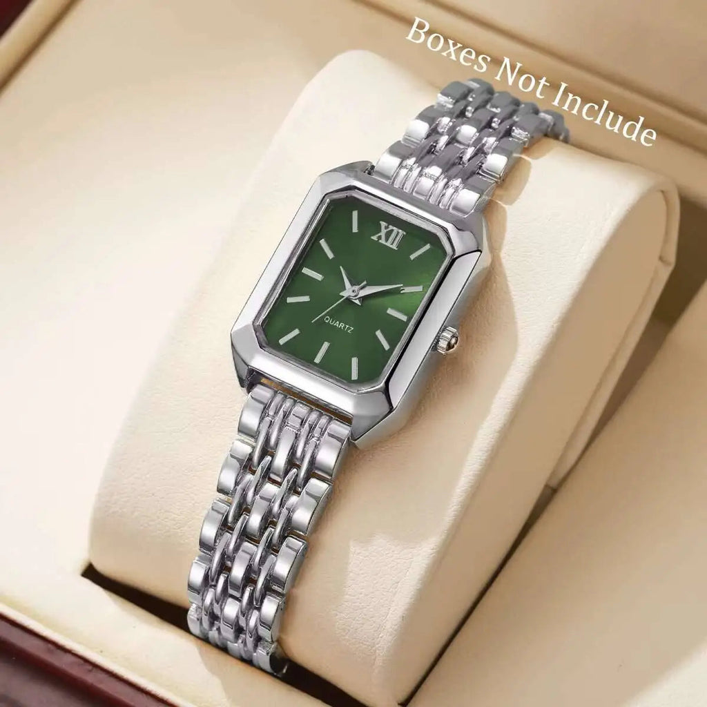 Fashion Rectangle Women Quartz Watch Luxury Analog Wristwatches Reloj Mujer Girls Clock Gift（Without Box） Quick Pick Grocers
