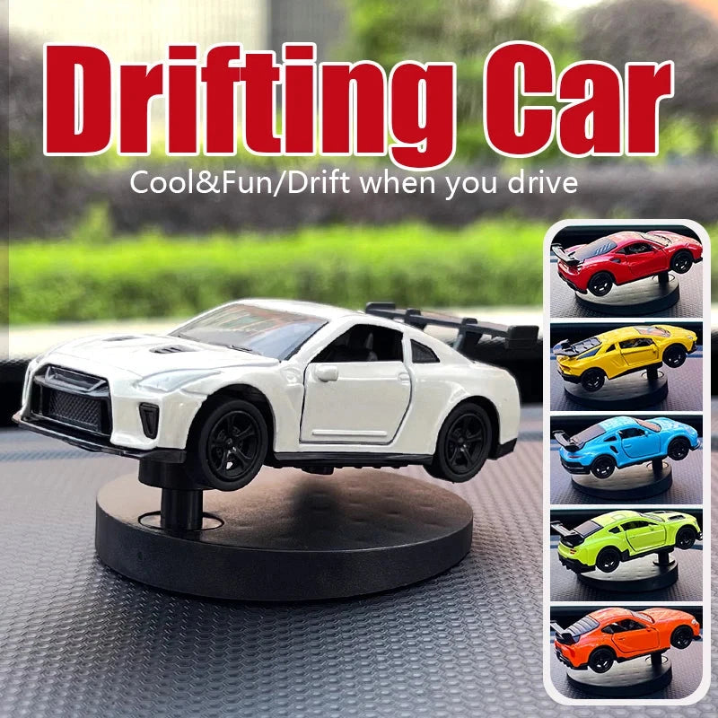 Drift Car Dashboard Toy Model – Swing Turning Sports Car Ornament, Fun Dashboard Decoration for Men & Car Interior Accessories Econic Blanks