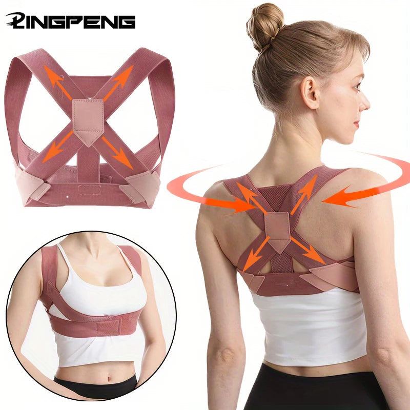 Hunchback Corrector for Adults,invisible Posture Correction With Straps, Bent Waist, Chest and Neck Forward Tilt Correction Tool Econic Blanks