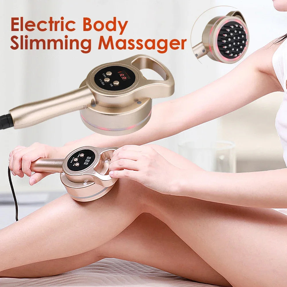 Electric Meridian Brush Body Slimming Massager Scraping Anti Cellulite Fat Burner Micro Current Guasha Lymphatic Drainage Quick Pick Grocers