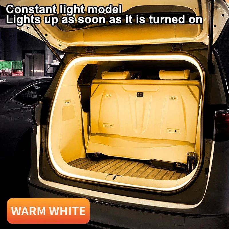 LED Car Trunk Light Strip – Automatic Sensor Ambient Light Bar, Waterproof Hidden Installation, Auto Interior Decor Accessory Econic Blanks