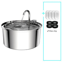 Stainless Steel Pet Water Feeder Cat Automatic Water Fountain USB Electric Mute for Cat Dog Filter Fountain Smart Drinking Bowl Econic Blanks