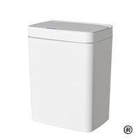 Smart Bathroom Trash Can Automatic Bagging Electronic Trash Can White Touchless Narrow Smart Sensor Garbage Bin Smart Home 15L Econic Blanks