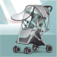 Universal Waterproof Rain Cover For Prams Pram Accessories Transparent Dust Cover Open Zip Umbrella Rainy Season Waterproof Purest Peak