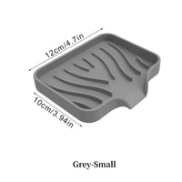 1-Pack Silicone Drain Soap Box Kitchen Bathroom Anti-slip Sink Tray Creative Washing Table Soap Tray Free Punch Drain Rack Econic Blanks