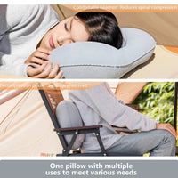 BISINNA Camping Inflatable Pillow Portable Ultralight Travel Hiking Air Sleeping Pillow for Neck and Lumbar Support Econic Blanks