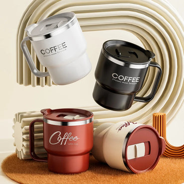 400ML Double Layer Coffee Mug 304 Stainless Steel Sealed Drinking Cup For Cold And Hot Water Insulated Milk Coffee Cup Drinkware Quick Pick Grocers