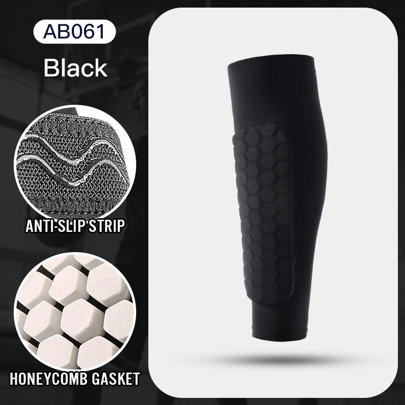 1Pcs Football Shin Guard Socks Sleeves with Foam,Calf Compression Sleeve Honeycomb Pads,Sports Legging & Soccer Equipment Quick Pick Grocers
