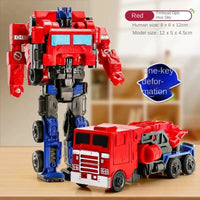 Transformation Car Anime Robot Model One Step Deformation Robot Toy Kid Puzzle Toy Deformation Car Action Figure Model Econic Blanks
