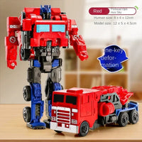 Transformation Car Anime Robot Model One Step Deformation Robot Toy Kid Puzzle Toy Deformation Car Action Figure Model Quick Pick Grocers