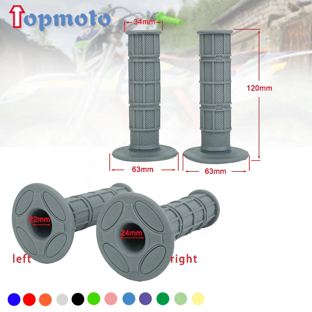22mm MX Gel Rubber HandleBar Grip For CR CRF XR YZ WR TTR KX KLX RMZ RMX RM TC TE FC FE ATV Enduro Motocross Dirt Pit Bike Quick Pick Grocers
