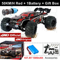 4WD Remote Control Car Off Road 4x4 RC High Speed Buggy Truck Super Brushless 50 or 80KM/H Fast Drift Racing Toy Kids Adults Econic Blanks
