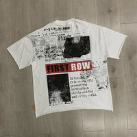 Streetwear Vintage Washed Diamond Cropped Tee for Men Crew Neck Short Sleeve Loose Cotton Rhineston Tshirts Oversized Quick Pick Grocers