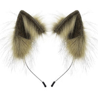 Handmade Faux Fur Animal Ears Headband Furry Cat Fox Ear Hairhoop Headwear Costume Accessory for Cosplay Masquerade Quick Pick Grocers