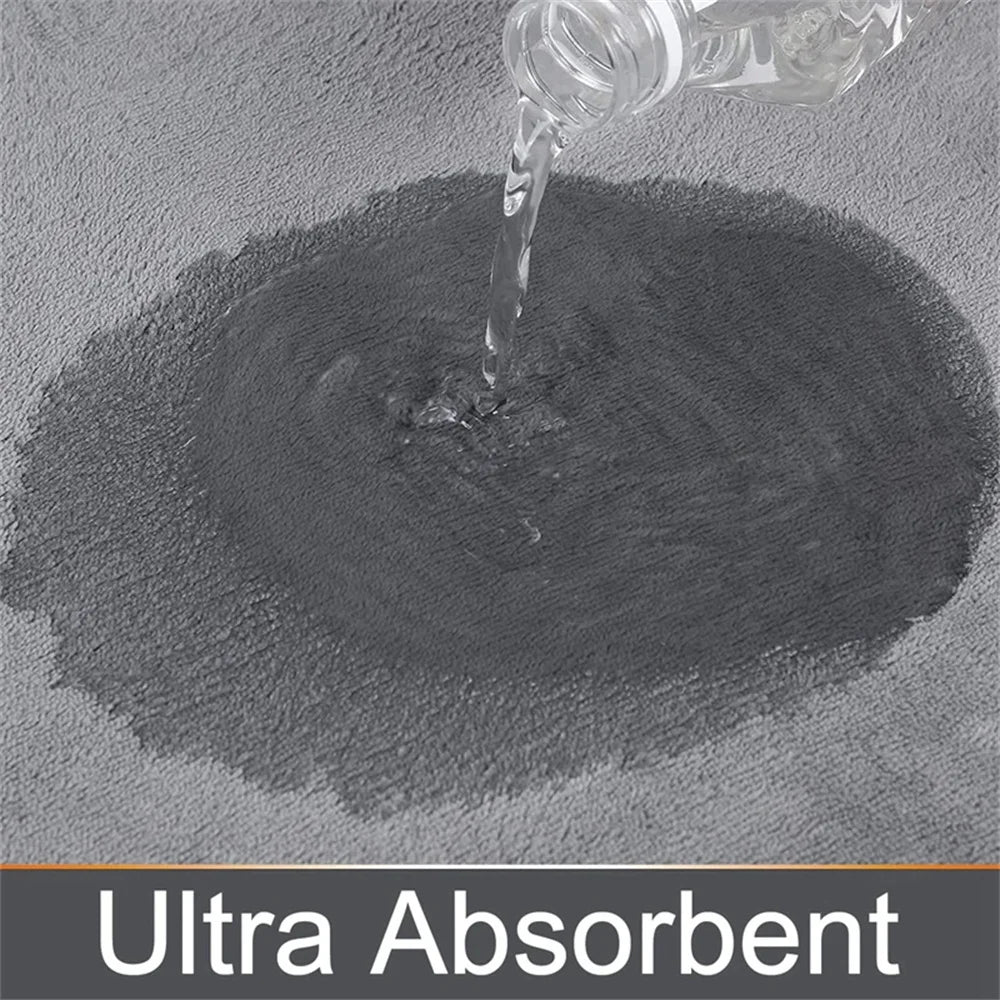 Homaxy Super Absorbent Bath Mat Memory Foam Carpet Non-Slip Toilet Bathroom Rug Soft Living Room Bedroom Shower Decor Foot Rug Quick Pick Grocers