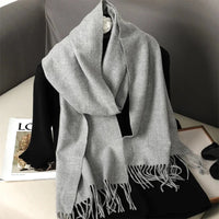 62Color Solid Women Winter Scarf Warm Thicken Cashmere Shawl Outdoor Fashion Luxury Tassels Pashmina Lady Wrap Windproof Scarves Econic Blanks