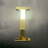 Gold English Letters Mirror 3D Wall Sticker Home Decoration Festival Party Wedding Decor Acrylic Mural Peel & Stick Wallpaper Quick Pick Grocers