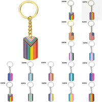 Progress Transgender Rainbow Pansexual pride Genderqueer pride Asexual Metal Key Ring Key Chain For Women Jewelry Quick Pick Grocers