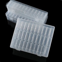Bead Organizer Box 12/24/30Pcs Small Clear Plastic Bead Storage Containers with Hinged Lid for Storage Crafts Jewelry Organizer Purest Peak