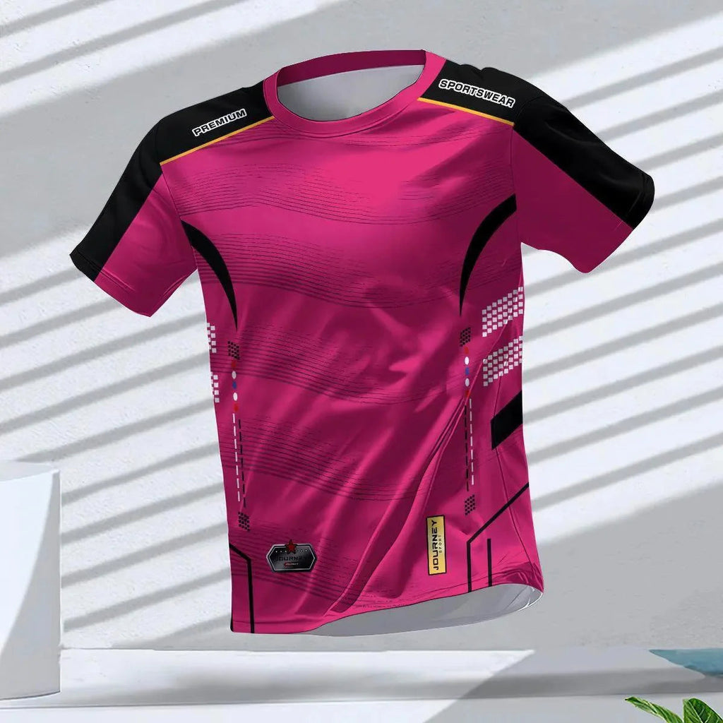 Men's T-shirts Sport Running T-shirt Men Quick-drying Breathable Short Sleeve Round Neck Gym top Outdoor Workout Men Clothing Quick Pick Grocers