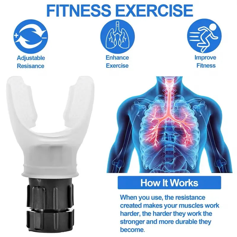 Portable Lung Capacity Abdominal Breathing Trainer With Adjustable Resistance Lmprove Your Lung Capacity And Sleep Quality Quick Pick Grocers