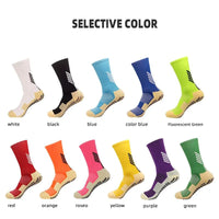 High Quality Anti Slip Soccer Socks Adults Kids Sport Towel Bottom Cotton Mid Tube Non Slip Football Hockey Baseball Grip Sock Quick Pick Grocers