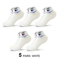 5/10/20 Pairs Men Ankle Socks Cotton Brand Classic Fashion Black White Socks Breathable Mesh Athletic Sports Socks for Summer Quick Pick Grocers