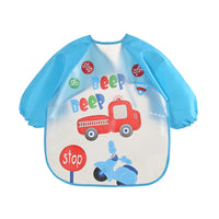 Waterproof EVA Full Sleeve Baby Bibs Children Apron Long Sleeve Feeding Smock Kids Eating Breastplate Infant Scarf Clothing Quick Pick Grocers