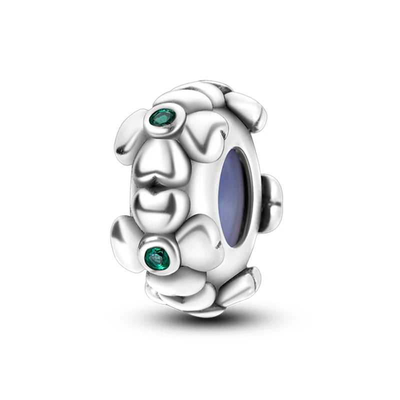 100% 925 Sterling Silver Rainbow Zircon Colorful Butterfly Dragon Shaped Silicone Stopper Charms Beads Fit DIY Bracelets Jewelry Econic Blanks