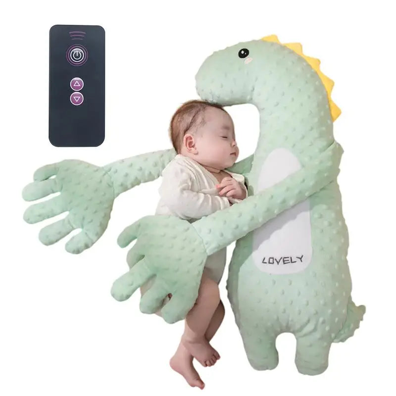 Baby Soothing Palm Automatic Palm Patting Stuffed Animal Sleep Soothers Adjustable Speed Remote Control Sleeping Buddy for Baby Purest Peak