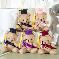Doctor's Clothing Teddy Bear Doll Plush Toy Small Sitting Doctor Bear Doll Pendant Boys Girls Students Graduation Birthday Gifts Econic Blanks